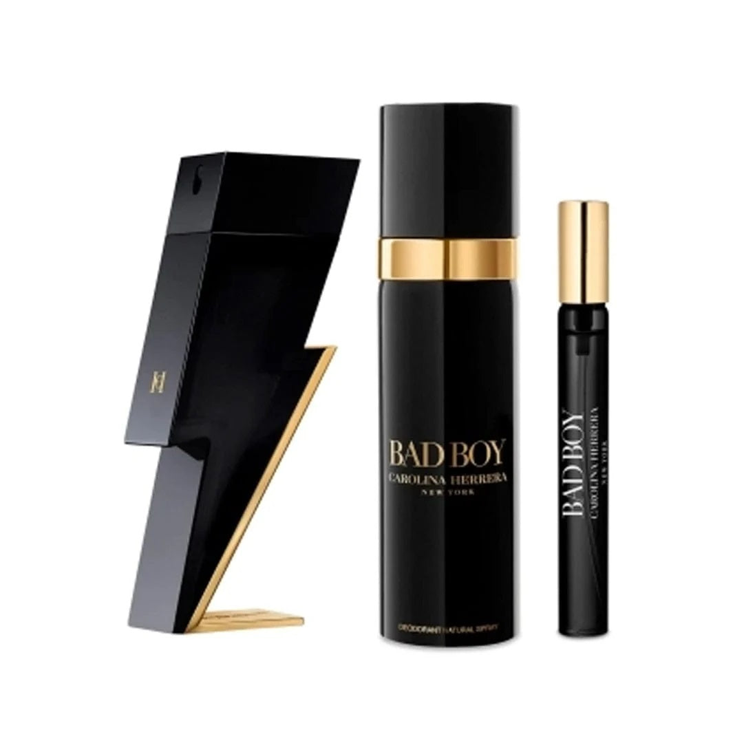 Carolina Herrera Set Carolina Herrera Bad Boy EDT 100 ML + Deo 100 ML + Mini 10 ML