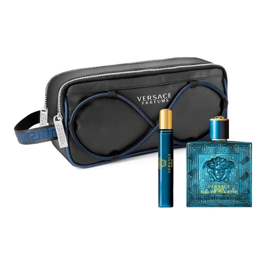 Versace Eros Set EDT 100 ML + 10 ML + Bolso